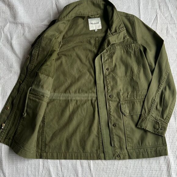 Madewell Surplus Olive Green Fall English Countryside 100% Cotton Jacket sz XXS - Picture 10 of 14